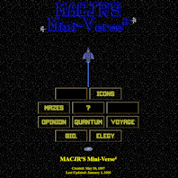 Replica of the 2005 version of MACJR'S Mini-Verse² Replica of the 2005 version of MACJR'S Mini-Verse²
